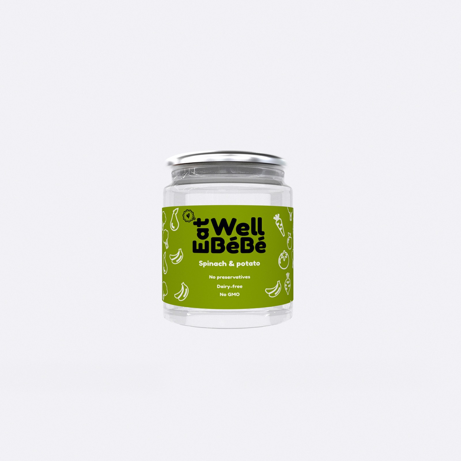 Eatwellbebe Jar - Spinach and Potato